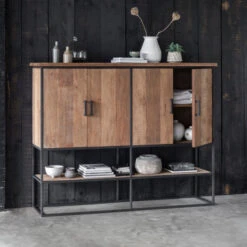 Bergkast Teakhout Large -BePureHome Verkoop dtp home timeless wandkast beam groot 04