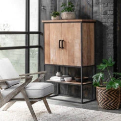 Bergkast Teakhout Small -BePureHome Verkoop dtp home timeless wandkast beam smal 06