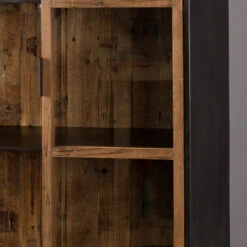 Houten Vitrinekast Industrieel -BePureHome Verkoop dutchbone berlin houten vitrinekast industrieel 08