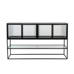 Dressoir Met Ribbel Glas