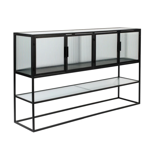 Dressoir Met Ribbel Glas 4 Dressoir Met Ribbel Glas - Afbeelding 4