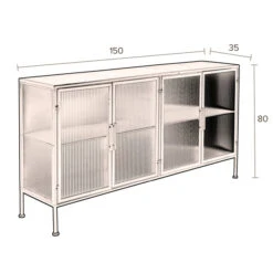 Ribbelglas Dressoir -BePureHome Verkoop dutchbone boli ribbelglas dressoir 8