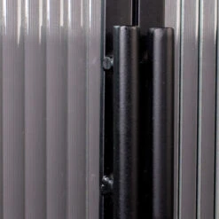 Ribbelglas Vitrinekastje Zwart -BePureHome Verkoop dutchbone boli ribbelglas vitrinekast 007