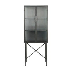 Ribbelglas Vitrinekast -BePureHome Verkoop dutchbone boli ribbelglas vitrinekast 1