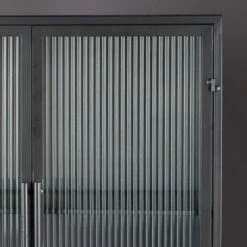Ribbelglas Vitrinekast -BePureHome Verkoop dutchbone boli ribbelglas vitrinekast 4