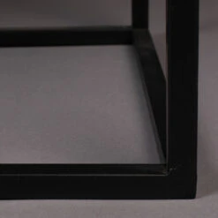 Ribbelglas Kastje Zwart Staal -BePureHome Verkoop dutchbone boli ribbelglas wandkastje 008