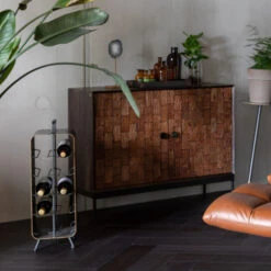 Smal Dressoir Houtsnijwerk -BePureHome Verkoop dutchbone chisel mangohout dressoir met snijwerk 04