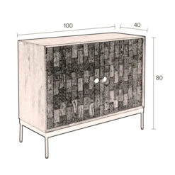Smal Dressoir Houtsnijwerk -BePureHome Verkoop dutchbone chisel mangohout dressoir met snijwerk 10