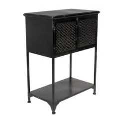 Laag Kastje Zwart Metaal -BePureHome Verkoop dutchbone denver lage zwart metalen wandkast 05