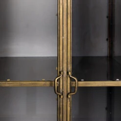 Vitrinekast Antiek Messing -BePureHome Verkoop dutchbone gertlush antiek messing vitrinekast 08