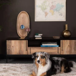 Tv-meubel Design Hout -BePureHome Verkoop dutchbone nairobi massief houten tv meubel 09