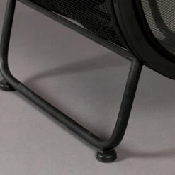 Vitrinekast Ovaal Zwart Staal -BePureHome Verkoop dutchbone oval ovale vitrine zwart metaal 08