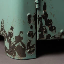 Lockerkast Vintage Blauw -BePureHome Verkoop dutchbone rusty hoge blauwe metalen lockerkast 07