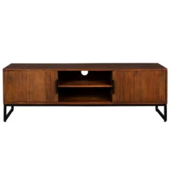 Mangohout Tv-meubel Met Ribbels -BePureHome Verkoop dutchbone saroo mangohouten tv meubel met ribbels 4