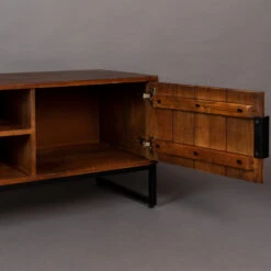 Mangohout Tv-meubel Met Ribbels -BePureHome Verkoop dutchbone saroo mangohouten tv meubel met ribbels 8