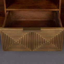 Tv-meubel Mangohout Goud -BePureHome Verkoop dutchbone volan mangohouten dressoir met goud 7