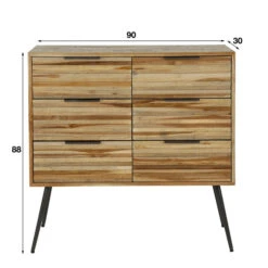 Eigentijdse Ladekast Met 6 Lades -BePureHome Verkoop eigentijdse ladekast met 6 lades teca strip giani 05
