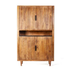 Retro Wandkast Van Mangohout -BePureHome Verkoop eleonora carter retro wandkast van mangohout 01