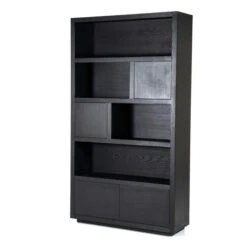 Hoge Kast Zwart Eiken 120 Cm -BePureHome Verkoop eleonora helsinki hoge kast zwart eiken 120 cm 02