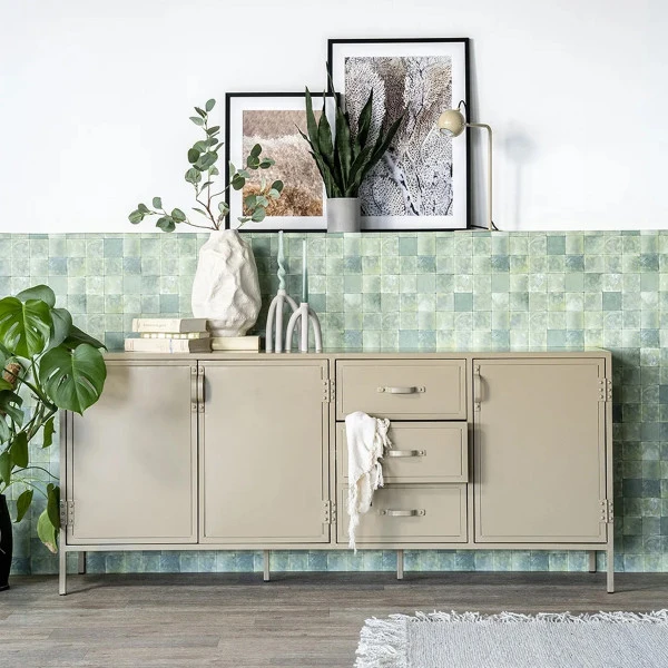 Zandkleur Dressoir Metaal 1 Zandkleur Dressoir Metaal