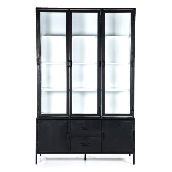 Grote Vitrinekast Industrieel 1 Grote Vitrinekast Industrieel