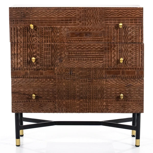 Ladekast Met Houtsnijwerk 3 Ladekast Met Houtsnijwerk - Afbeelding 3