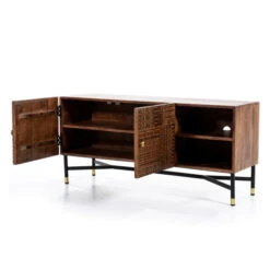 Tv-meubel Mangohout Met Houtsnijwerk -BePureHome Verkoop eleonora isa tv meubel mangohout met houtsnijwerk 04