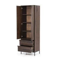 Smalle Kast Donker Mango Hout -BePureHome Verkoop eleonora jimmy smalle kast donker mango hout 08