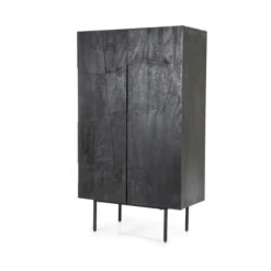 Zwarte Wandkast Mangohout -BePureHome Verkoop eleonora maya zwarte wandkast mangohout 02