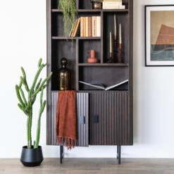 Houten Boekenkast Met Latjes -BePureHome Verkoop eleonora remi houten boekenkast met latjes 06