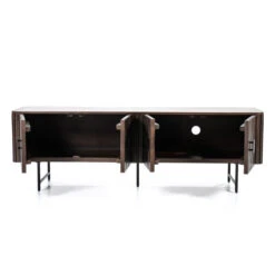 Tv-meubel Ronde Hoeken Donkerbruin -BePureHome Verkoop eleonora remi tv meubel ronde hoeken donkerbruin 03