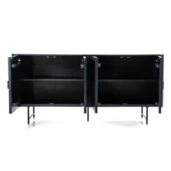 Zwart Dressoir Met Ronde Hoeken 9 Zwart Dressoir Met Ronde Hoeken -BePureHome Verkoop eleonora remi zwart dressoir met ronde hoeken 03