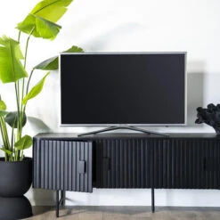 Zwart Tv-meubel Ronde Hoeken 13 Zwart Tv-meubel Ronde Hoeken -BePureHome Verkoop eleonora remi zwart tv meubel ronde hoeken 02