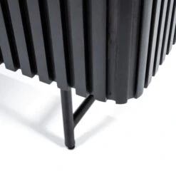 Zwarte Retro Kast Met Houten Latjes -BePureHome Verkoop eleonora remi zwarte retro kast met houten latjes 06