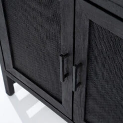 Zwart Dressoir Met Rotan Webbing -BePureHome Verkoop eleonora vic zwart dressoir met rotan webbing 05