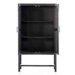 Zwarte Kast Met Rotan Webbing -BePureHome Verkoop eleonora vic zwarte kast met rotan webbing 02