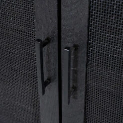 Zwarte Kast Met Rotan Webbing -BePureHome Verkoop eleonora vic zwarte kast met rotan webbing 05