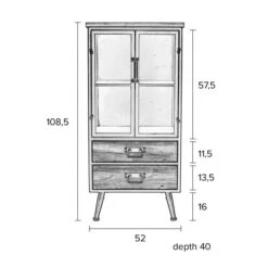 Vitrinekast Staal En Hout 10 Vitrinekast Staal En Hout -BePureHome Verkoop halfhoge vitrinekast damian lumz home 07