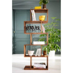 Sheeshamhout Wandkast Zig Zag 11 Sheeshamhout Wandkast Zig Zag -BePureHome Verkoop houten wandkast zig zag authentico 02