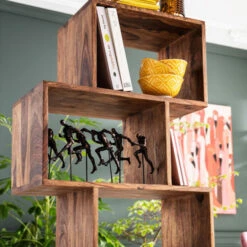 Sheeshamhout Wandkast Zig Zag 12 Sheeshamhout Wandkast Zig Zag -BePureHome Verkoop houten wandkast zig zag authentico 03