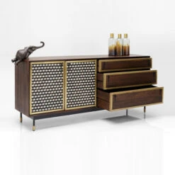 Design Dressoir Messing En Hout -BePureHome Verkoop kare design afra dressoir mangohout en messing 09