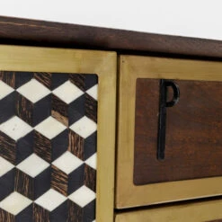 Design Dressoir Messing En Hout -BePureHome Verkoop kare design afra dressoir mangohout en messing 14