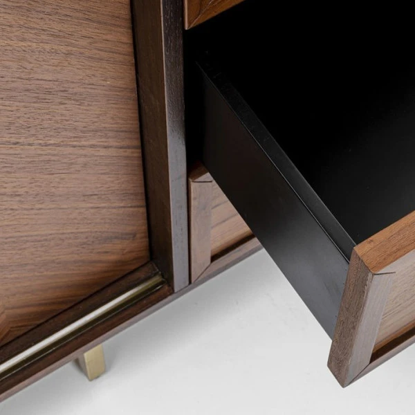 Retro Dressoir Walnoot En Messing 7 Retro Dressoir Walnoot En Messing - Afbeelding 7