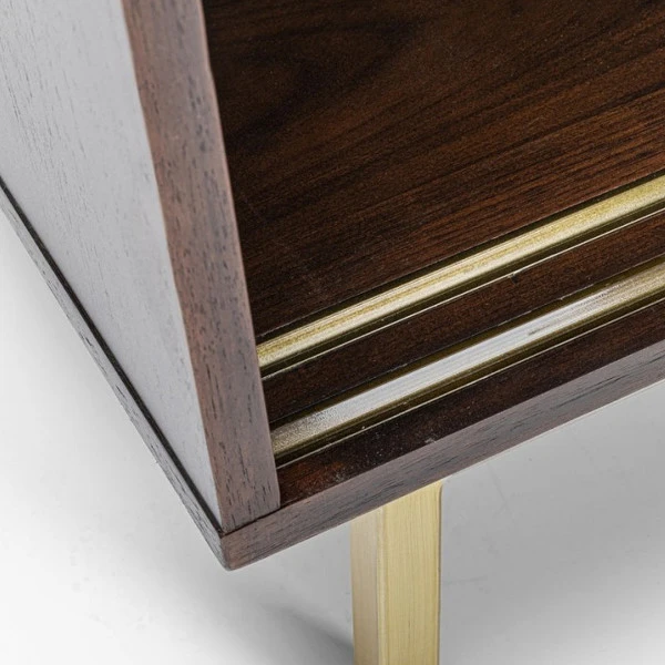 Retro Dressoir Walnoot En Messing 9 Retro Dressoir Walnoot En Messing - Afbeelding 9