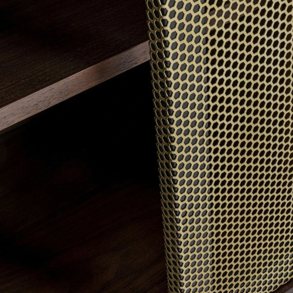 Retro Dressoir Walnoot En Messing 8 Retro Dressoir Walnoot En Messing - Afbeelding 8