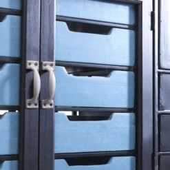 Stalen Ladekast Industrieel 15 Stalen Ladekast Industrieel -BePureHome Verkoop kare design art factory industriele zwarte kast 07