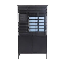 Stalen Ladekast Industrieel 13 Stalen Ladekast Industrieel -BePureHome Verkoop kare design art factory industriele zwarte kast 12.jpg