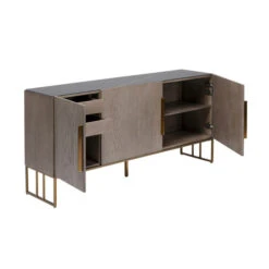 Design Dressoir Marmer En Koper -BePureHome Verkoop kare design cesaro design dressoir met marmer en koper 04