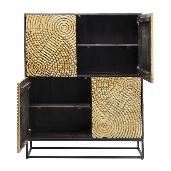 Gouden Wandkast Snijwerk 3 Gouden Wandkast Snijwerk - Afbeelding 3