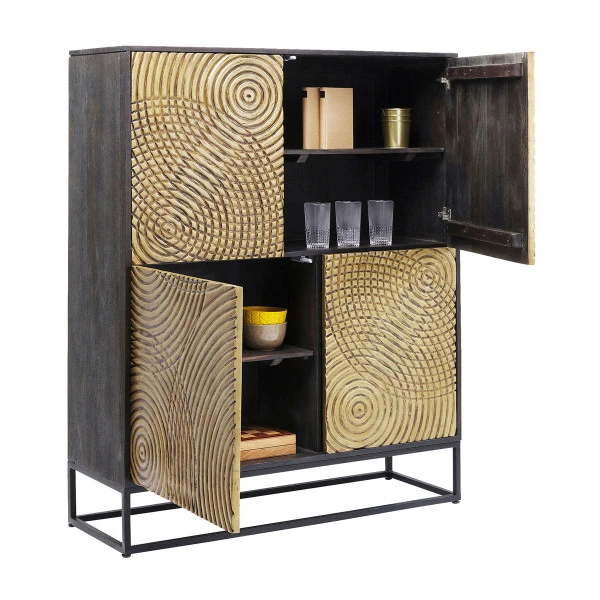 Gouden Wandkast Snijwerk 2 Gouden Wandkast Snijwerk - Afbeelding 2